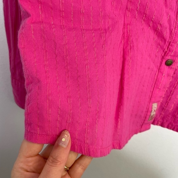 Wrangler print metallic flora embroidery western snaps shirt - Picture 11 of 11